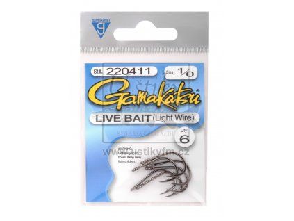 Gamakatsu Háčky Live Bait Light Wire