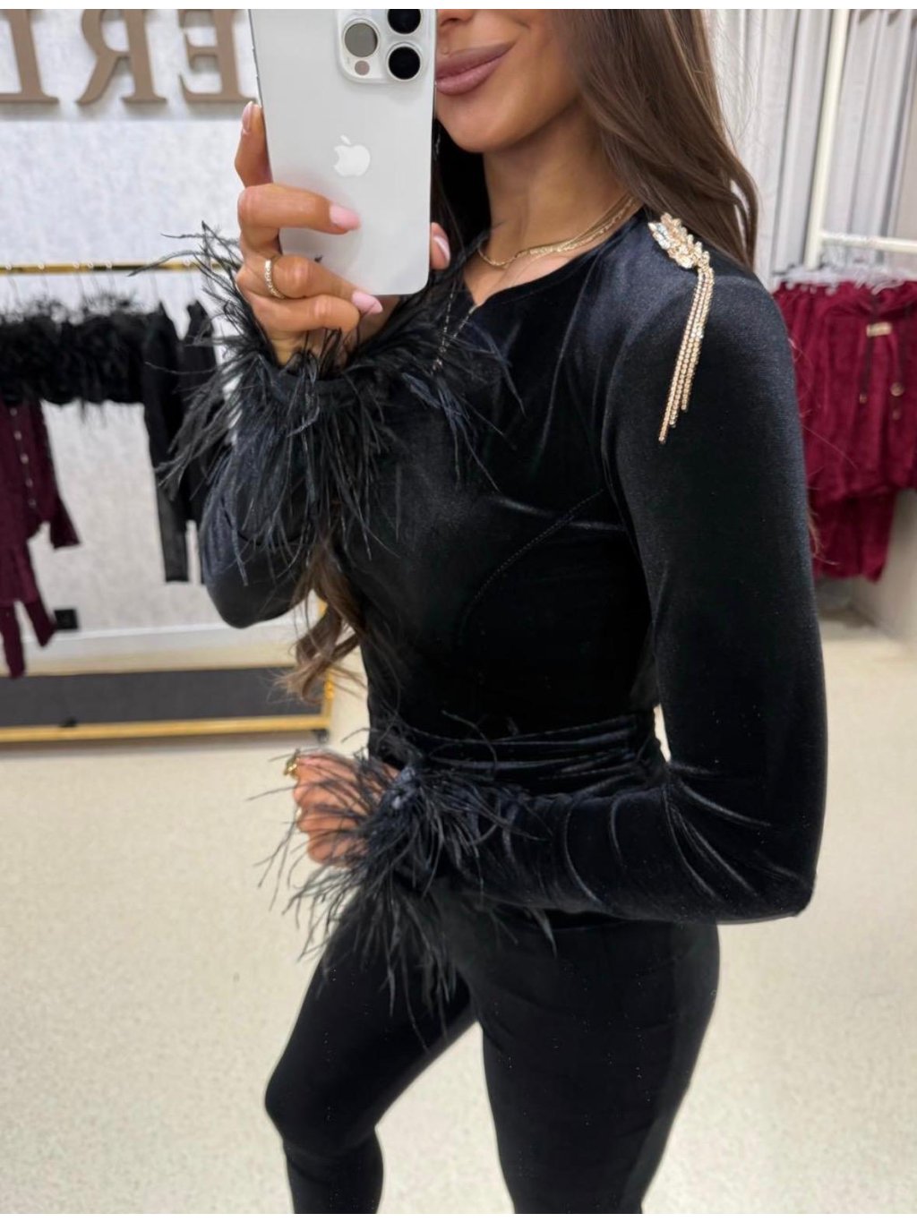 Top VELVET FEATHERS
