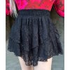 Krajkové sukňošortky MIA čierne