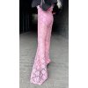 Extravagantné nohavice BELLA svetlo ružové