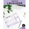 MĚSÍČNÍ PLÁNOVAČE NEDATOVANÉ - KOLEKCE LAVENDER