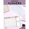 MĚSÍČNÍ PLÁNOVAČE NEDATOVANÉ - KOLEKCE FLOWERS