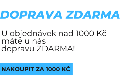 Doprava zdarma od 1000,- Kč / 60 €