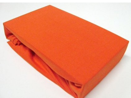 jersey prosteradlo 90 x 200 premium oranzova 0 600x600
