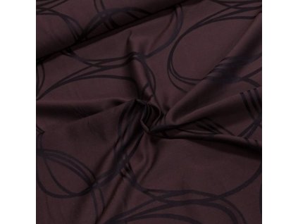 Screenshot 2024 10 08 at 13 38 02 Dekorační závěs černé kruhy na tmavě hnědé šířka 140cm (látka v metráži) TextilCentrum.cz