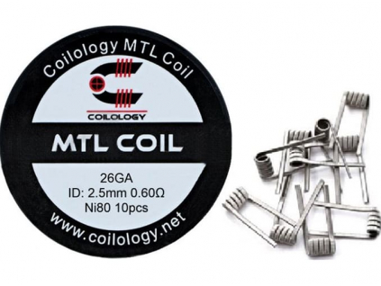 Spirálky Coilology MTL Coil Ni80 0,6 ohm (Poměr - PG/VG 1ks)
