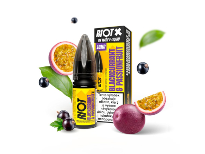 eliquid riot x salt blackcurrant pasionfruit 10mg