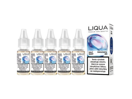 liqua salt booster 5x 10ml 20mg 70 30