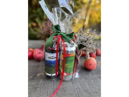 VÁNOČNÍ BALENÍ - Cider Zakutálené jablko a Limonáda Kopřiva-Máta-Heřmánek