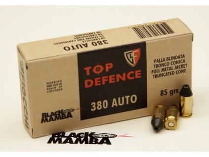 Náboj 9mm Browning FMJTC Black Mamba 5,80g Fiocchi