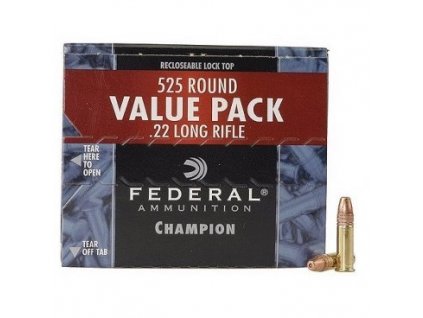 Náboj kulový Federal, Champion Target, Copper Plated HP, .22LR