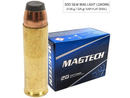 Náboj Magtech 500 S&W SJSP Flat Light Loading (500L) 21,06g (20ks)