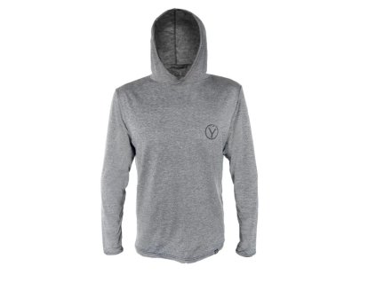 dylejc solis funkcni tricko s kapuci dlouhy rukav svetle seda light grey a