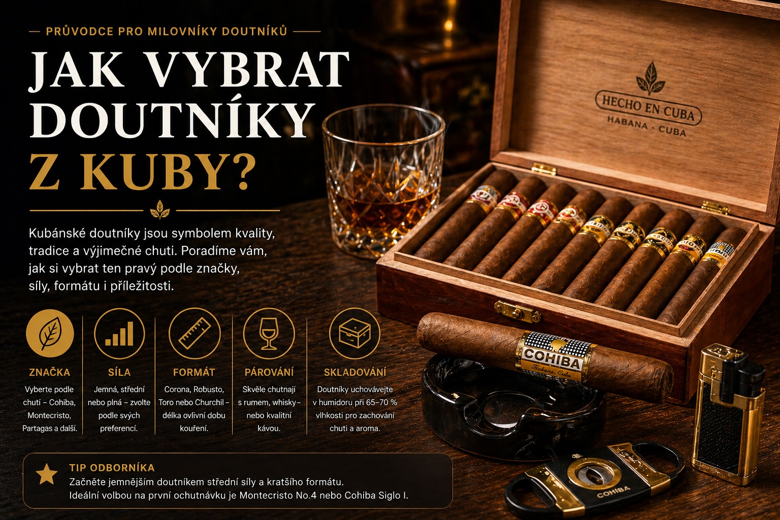 Jak vybrat doutníky z Kuby?