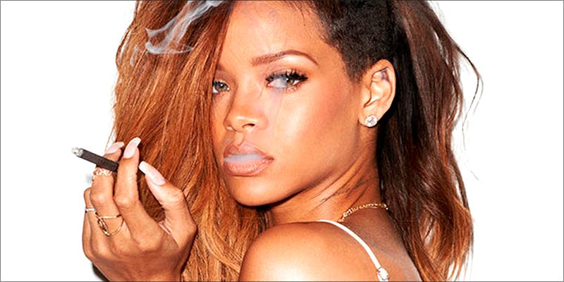 Rihanna-cigar