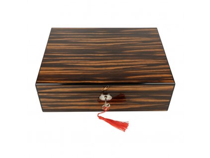 1198 humidor set macassar hi gloss