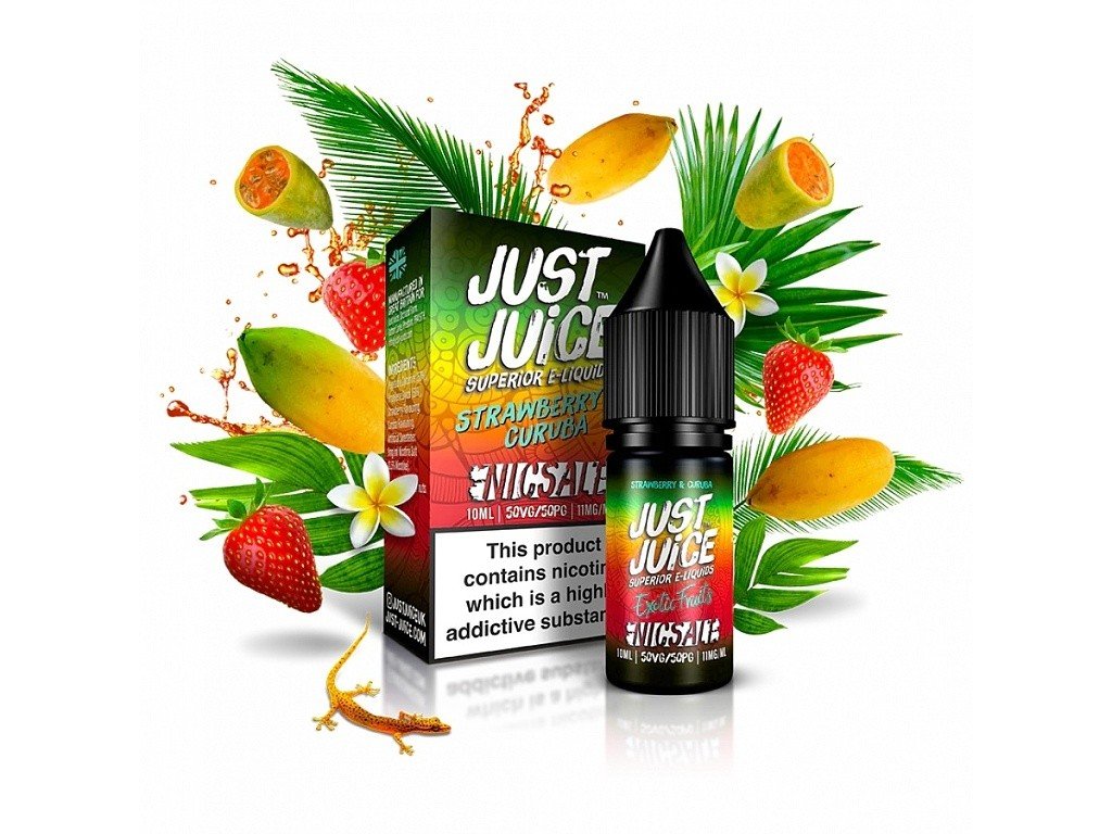 183015 just juice salt e liquid strawberry curuba jahoda curuba 20mg produktovy obrazek
