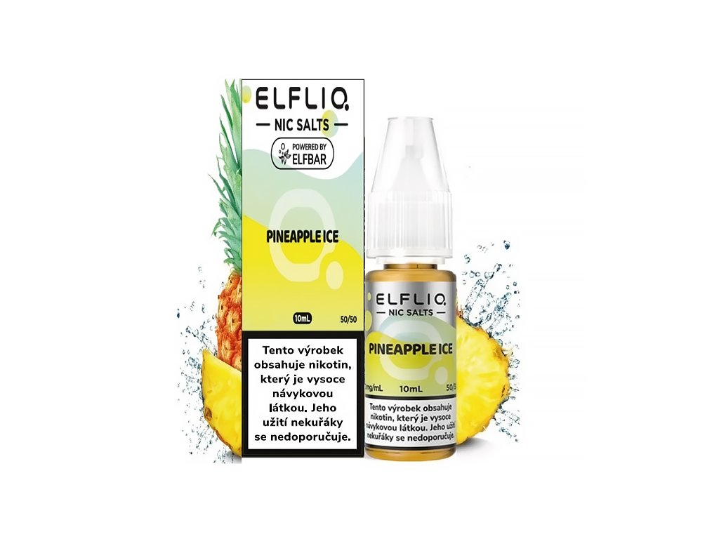 264733 elf bar elfliq salt e liquid pineapple ice 10ml 20mg produktovy obrazek