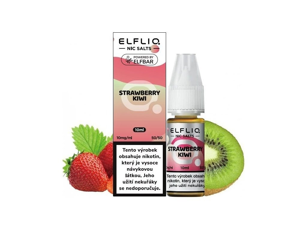 224624 elf bar elfliq salt e liquid strawberry kiwi 10ml 10mg produktovy obrazek