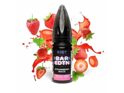244668 riot bar edtn salt e liquid strawberry maxx 10ml 20mg produktovy obrazek
