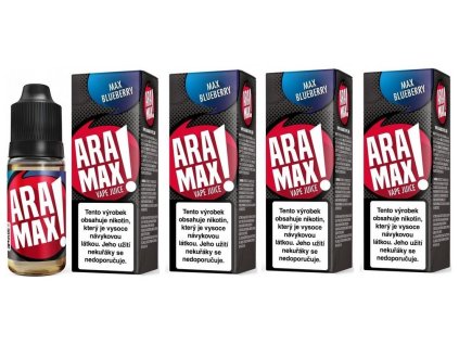 141162 aramax max blueberry 4x10ml 18mg