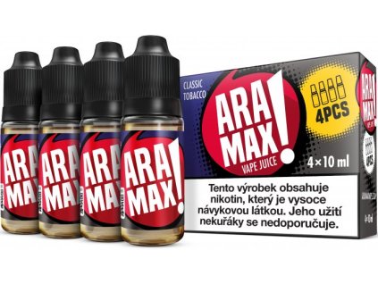 171444 aramax 4pack classic tobacco 4x10ml
