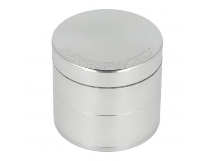 Drtič tabáku kovový Aerospaced Silver, 63mm, 4.díl.