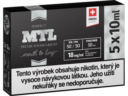 Booster JustVape MTL (50VG/50PG) 5x10ml - 18mg... 5PACK