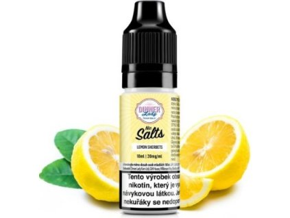 liquid dinner lady nic salt lemon sherbets 10ml 20mg