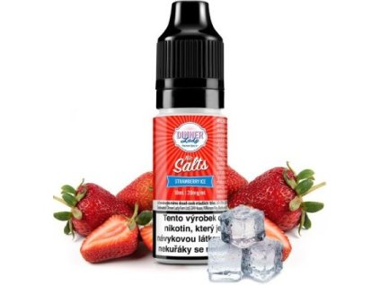 liquid dinner lady nic salt strawberry ice 10ml 20mg