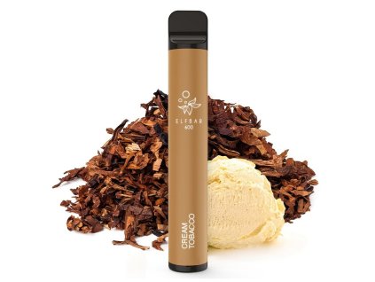 238871 elf bar 600 20mg cream tobacco jemny sladky tabak produktovy obrazek