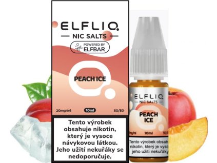 liquid elfliq nic salt peach ice 10ml 20mg