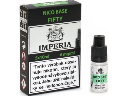 57775 nikotinova baze cz imperia 5x10ml pg50vg50 6mg
