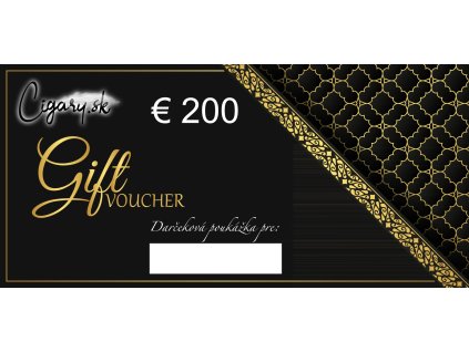 Darčeková poukážka 200 EUR