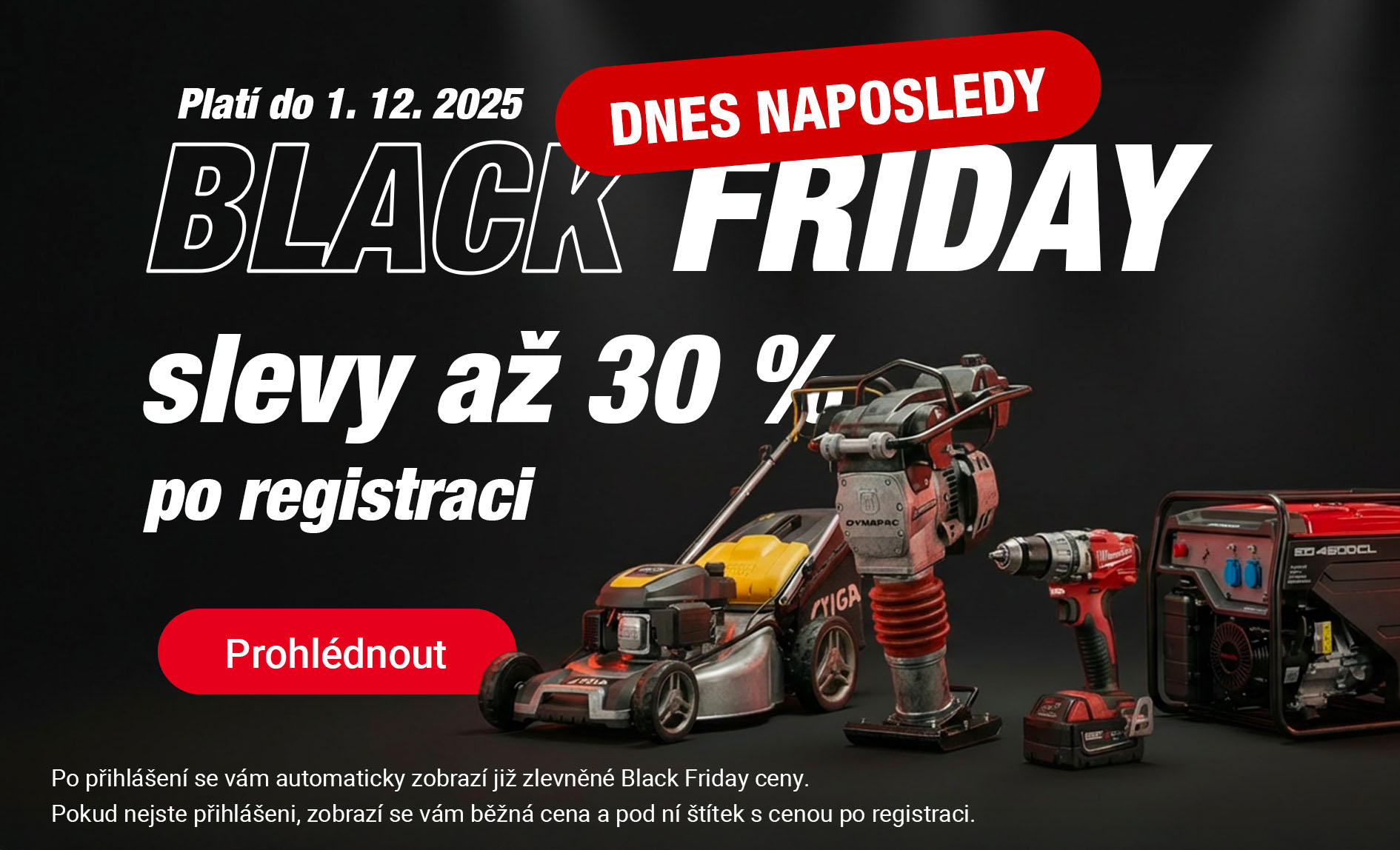 Black Friday - slevy až 30 %