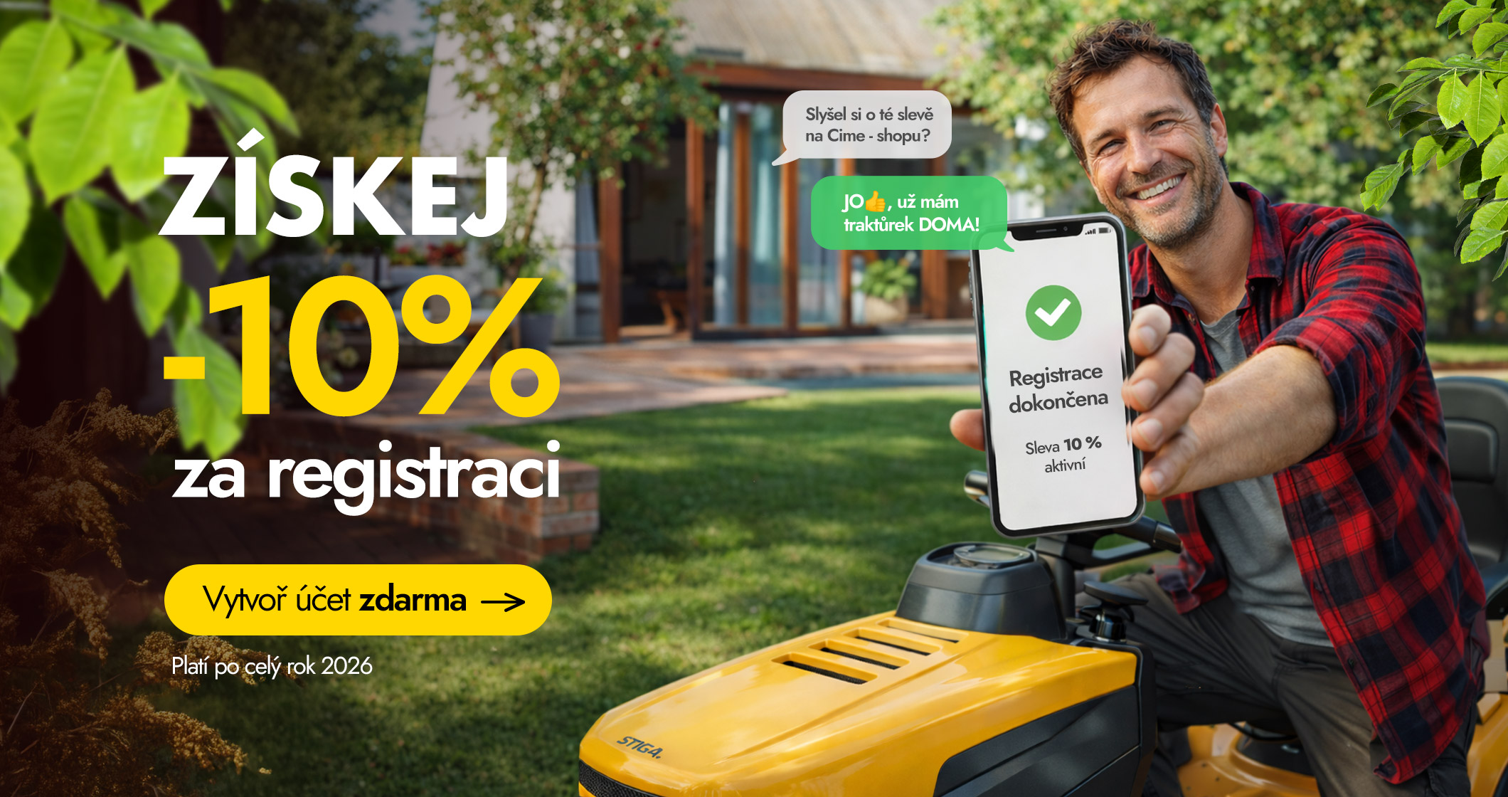 Registrace 10 %