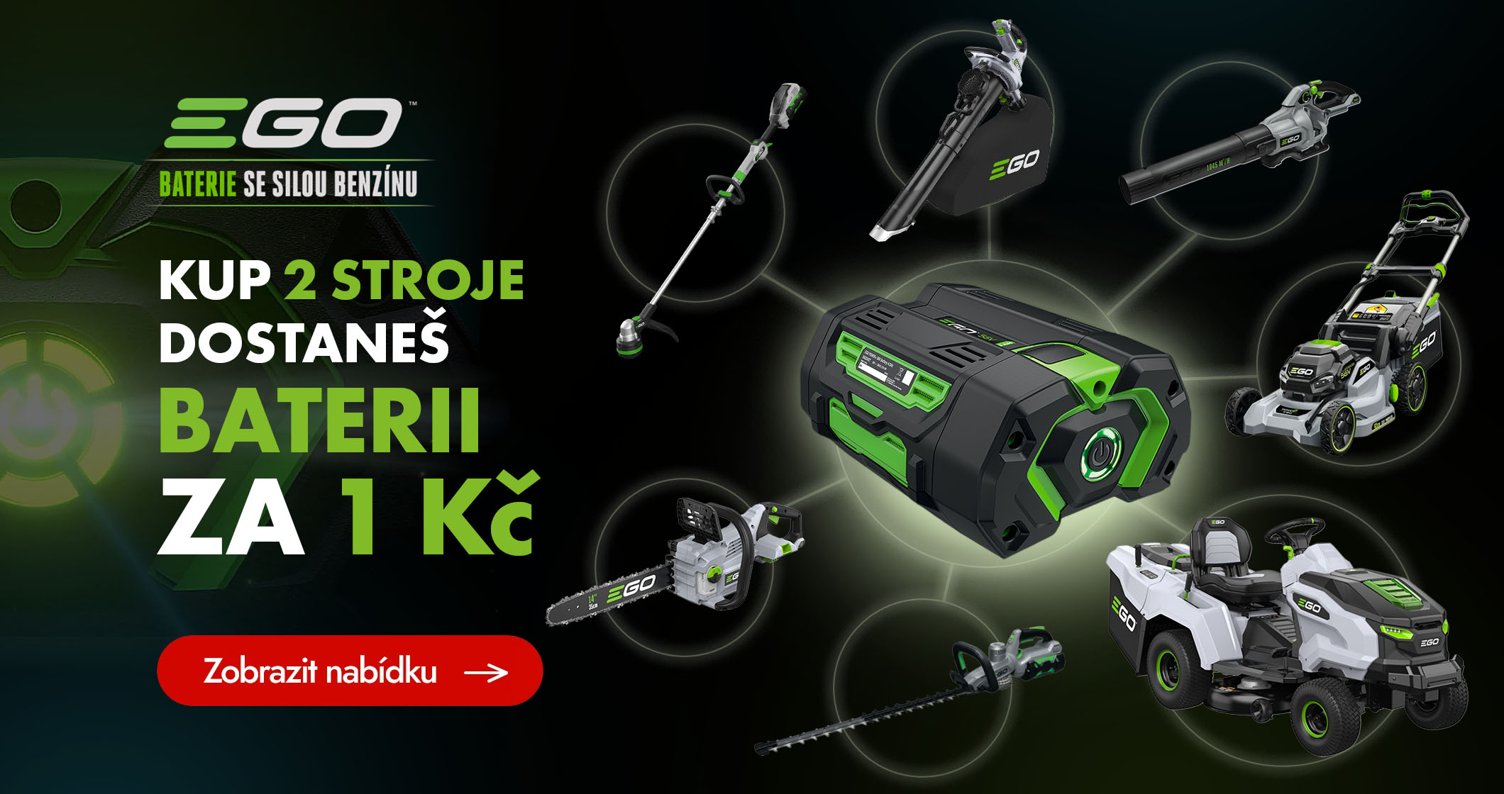 Ego - baterie za 1 Kč
