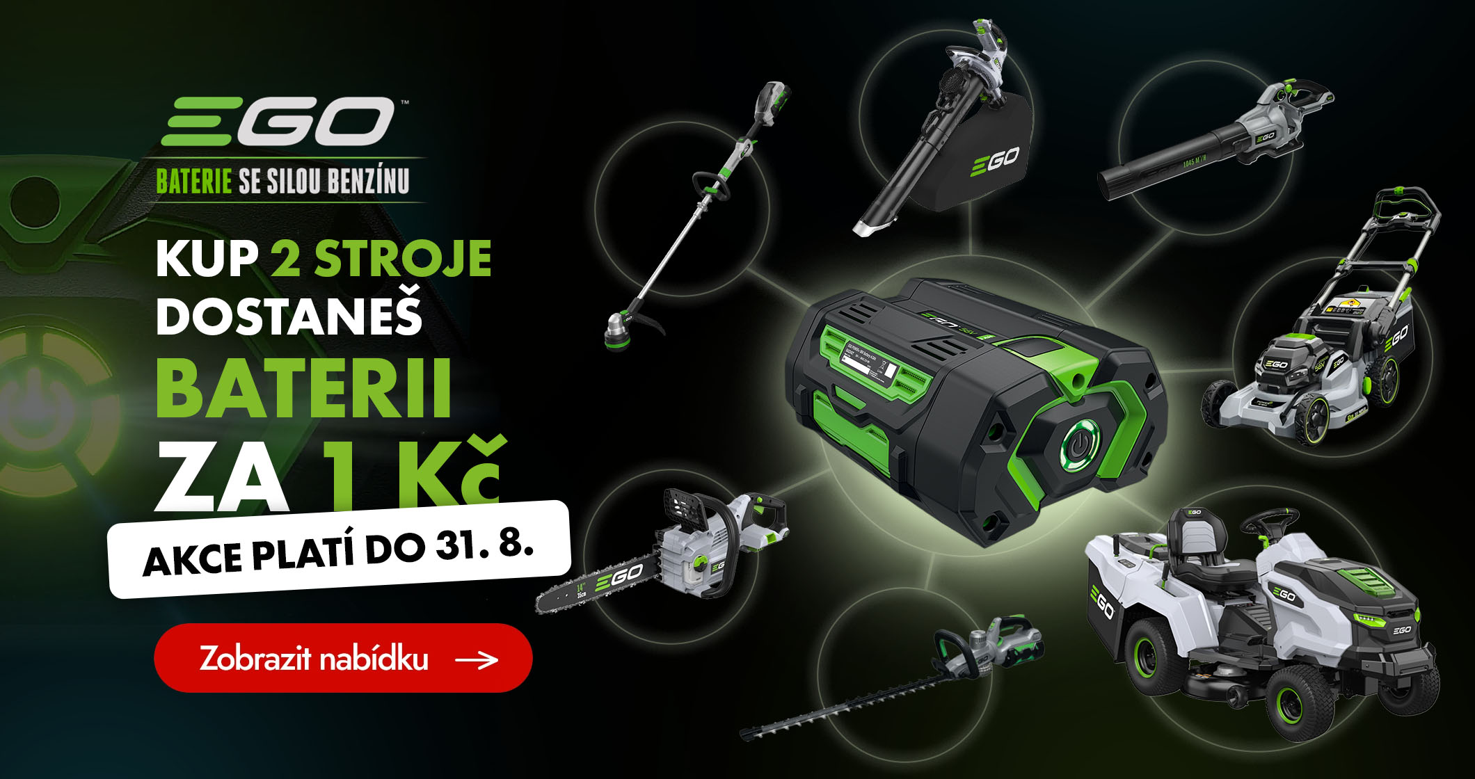 Ego - baterie za 1 Kč