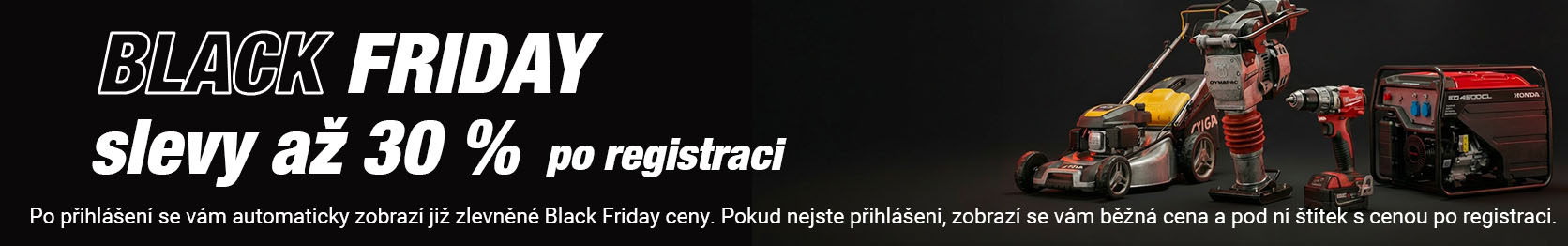 Black Friday - slevy až 30 %