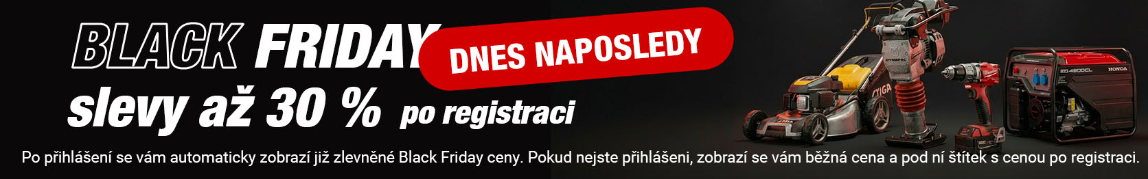 Black Friday - slevy až 30 %