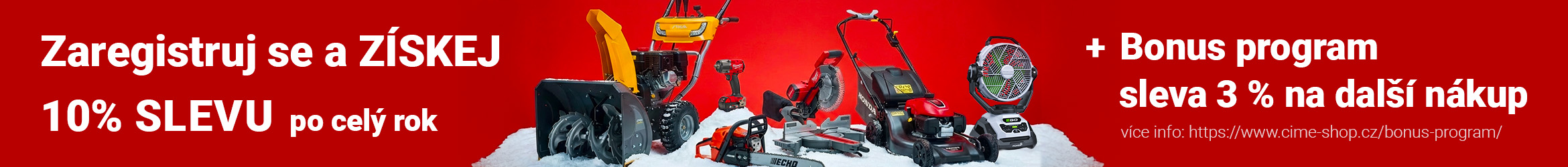 Sleva 10 % při registraci