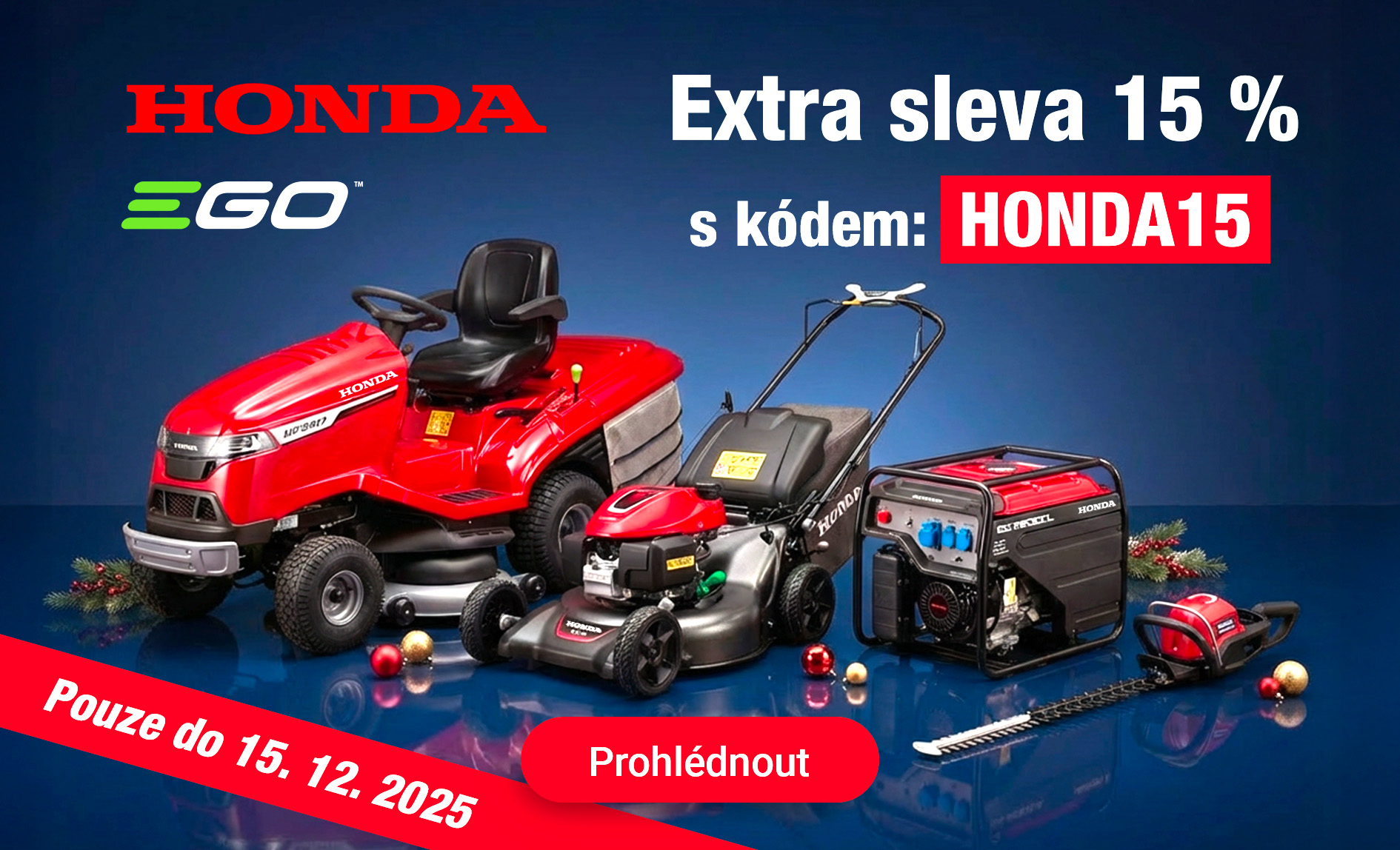 Honda - sleva 15 %
