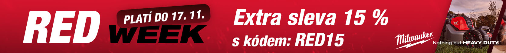 RED WEEK - Milwaukee sleva 15 %