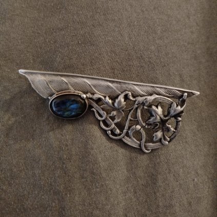 Brož eklektická S LABRADORITEM