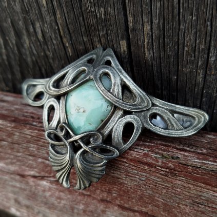 Vlasová spona MINTY GREEN