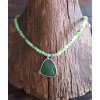 Náhrdelník MOŘSKÉ SKLO S CHRYZOPRASEM