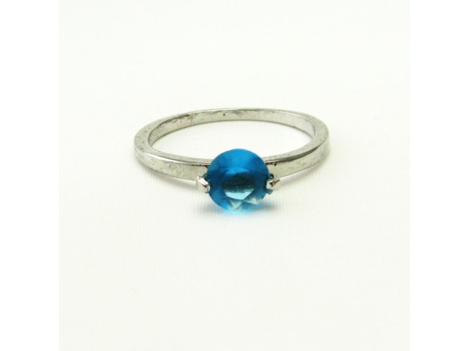 BPK0146 prsten s modrym kaminkem