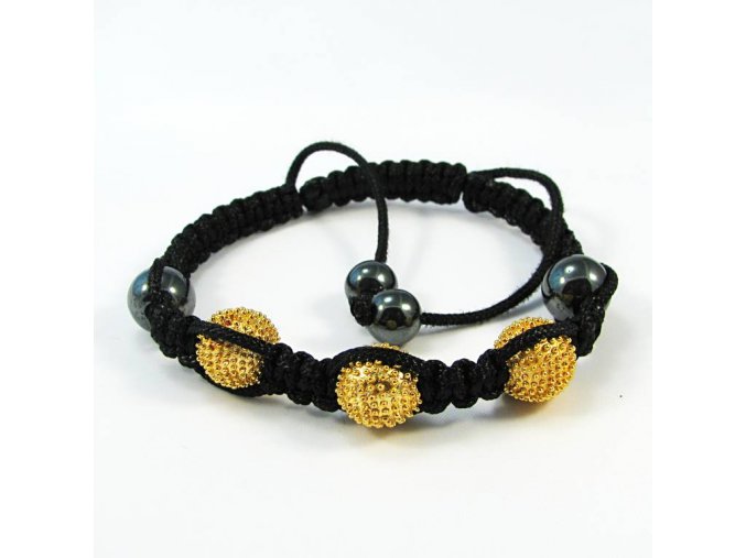 BRO0001F naramek shamballa zlaty