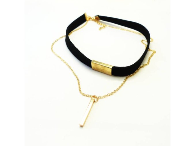 BHO0086 kozenkovy choker nahrdelnik s priveskem