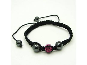 BRO0010B naramek shamballa ruzovy